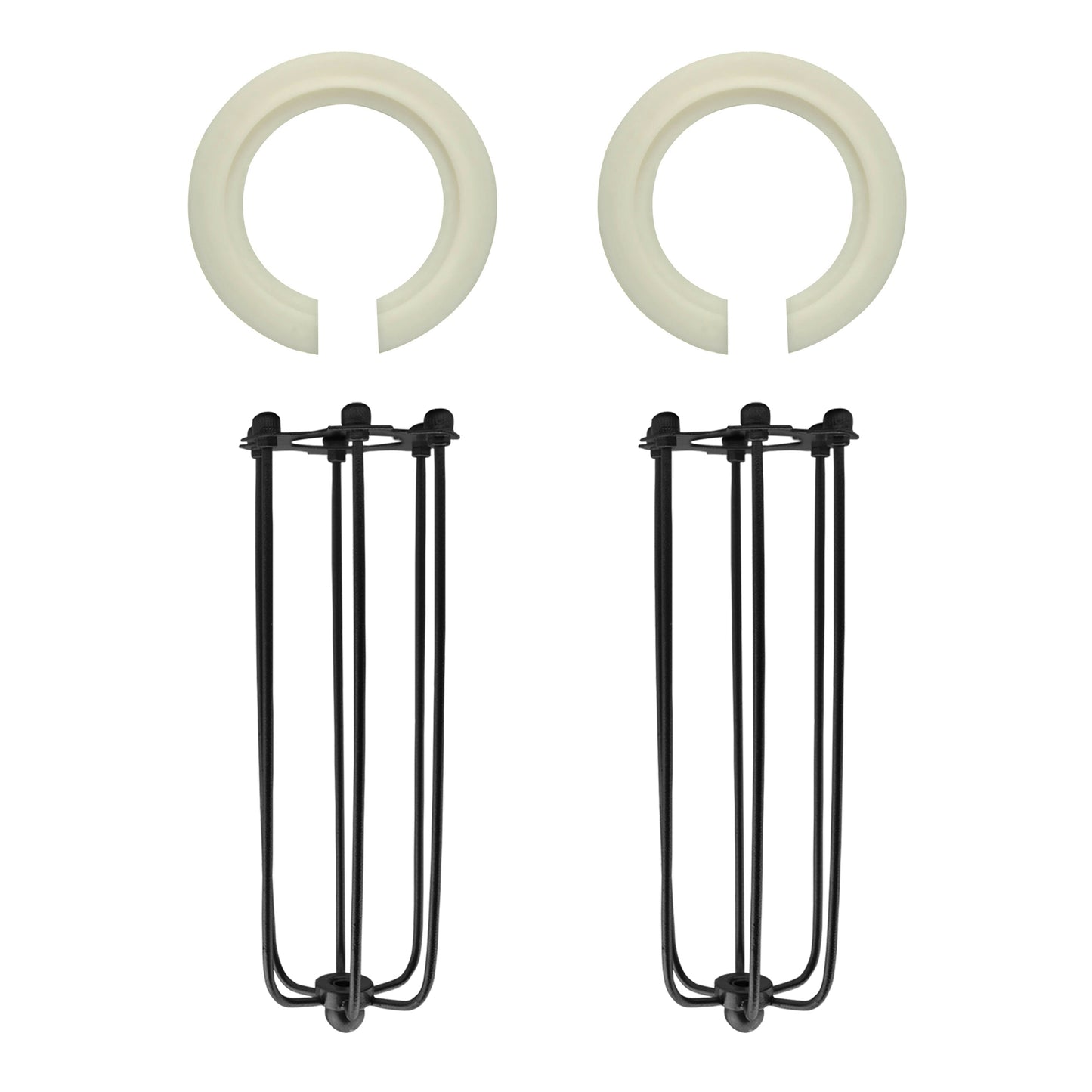 Long Shape Easy Fit Pendant Light Shade Metal Wire Cage