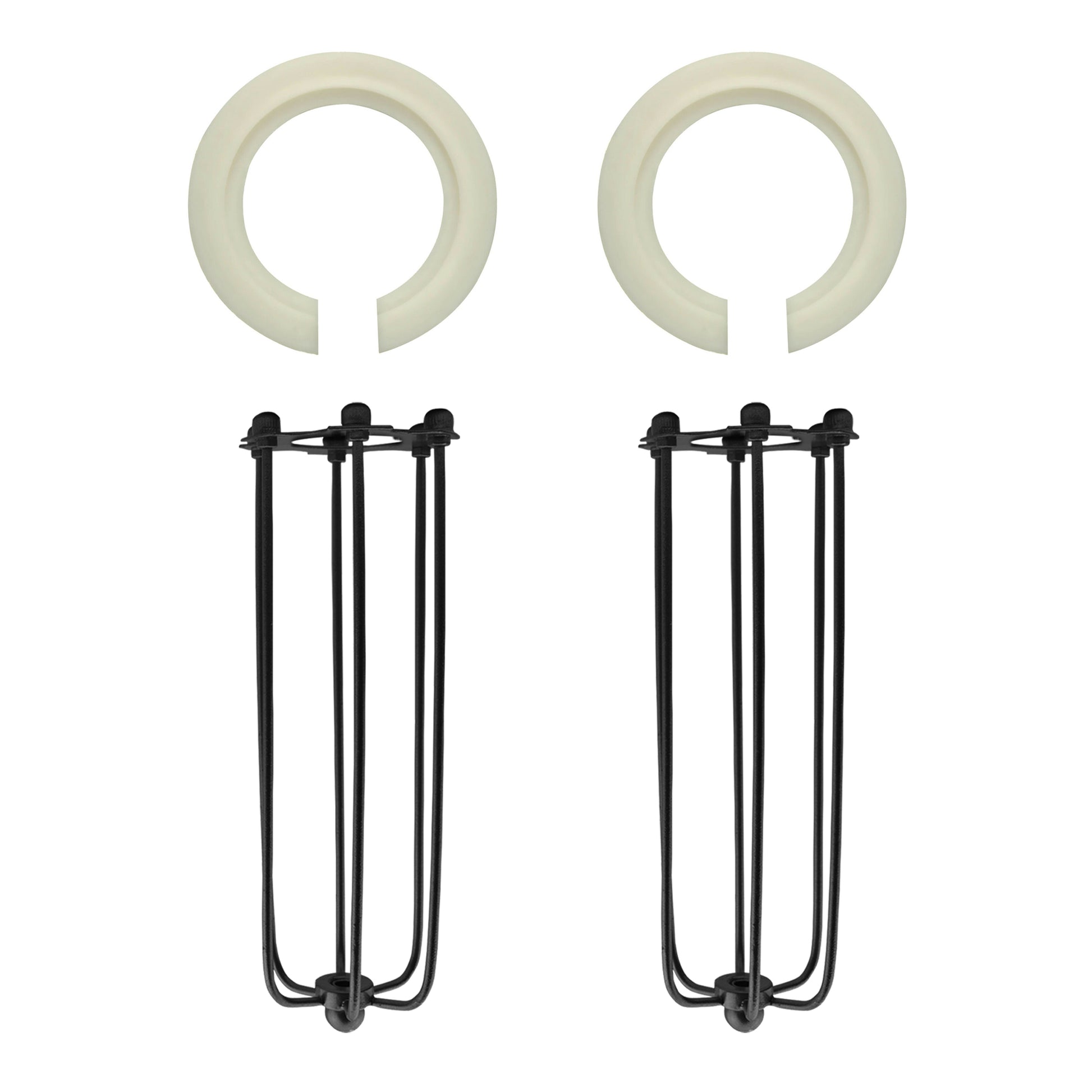 Long Shape Easy Fit Pendant Light Shade Metal Wire Cage