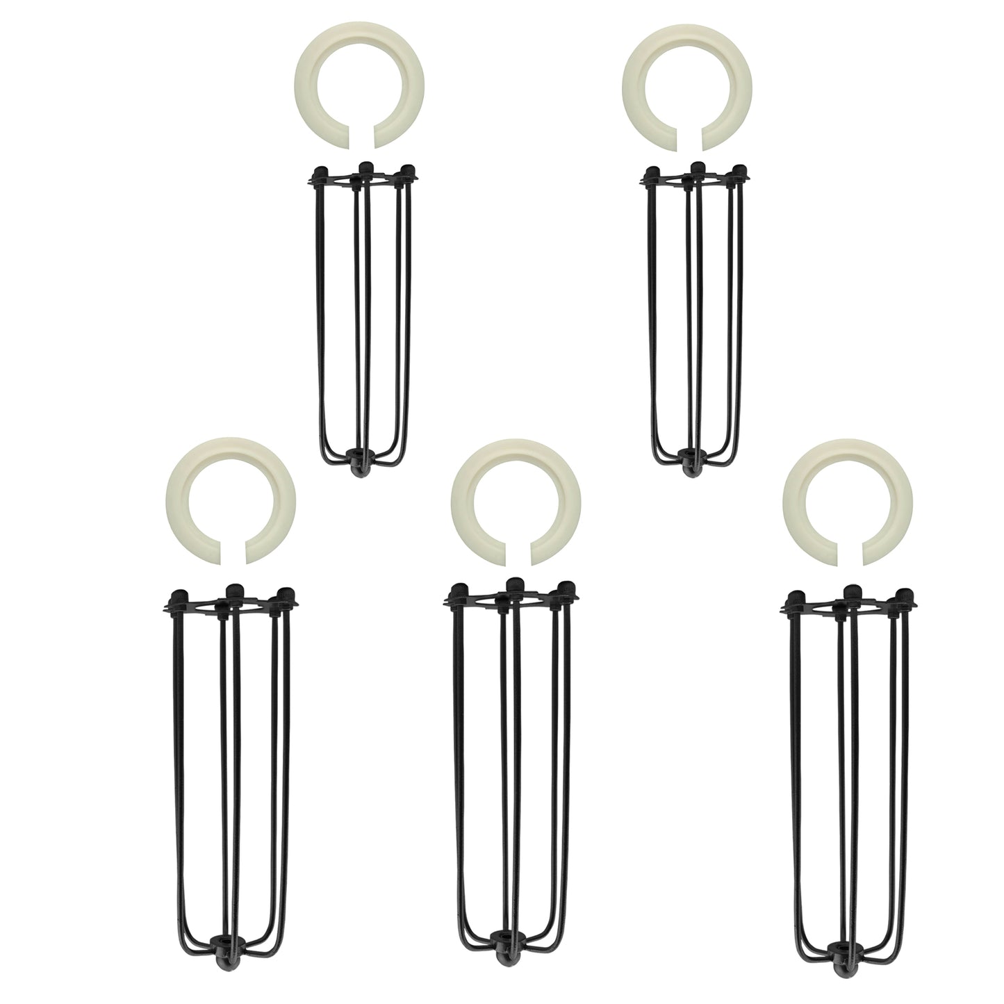 Long Shape Pendant Light Shade Metal Wire Cage