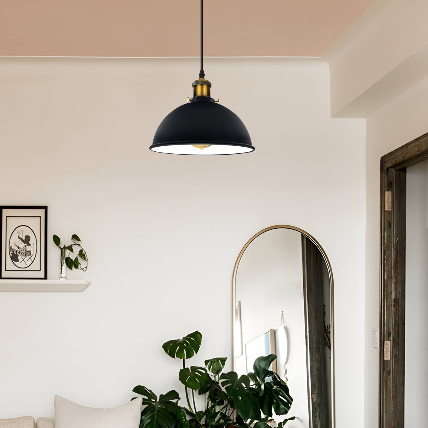 Pendant light Metal Dome Easy Fit