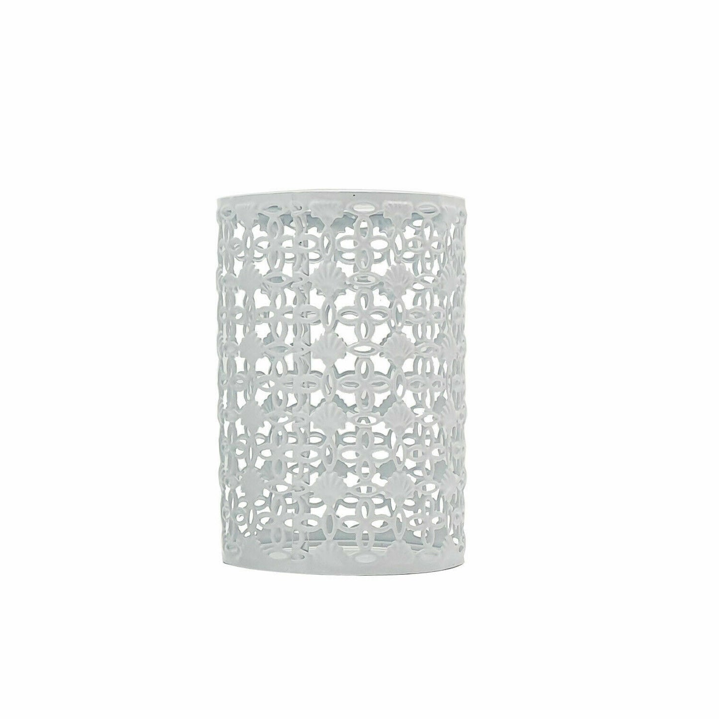 Retro Metal Easy Fit Drum Barrel Cage in White