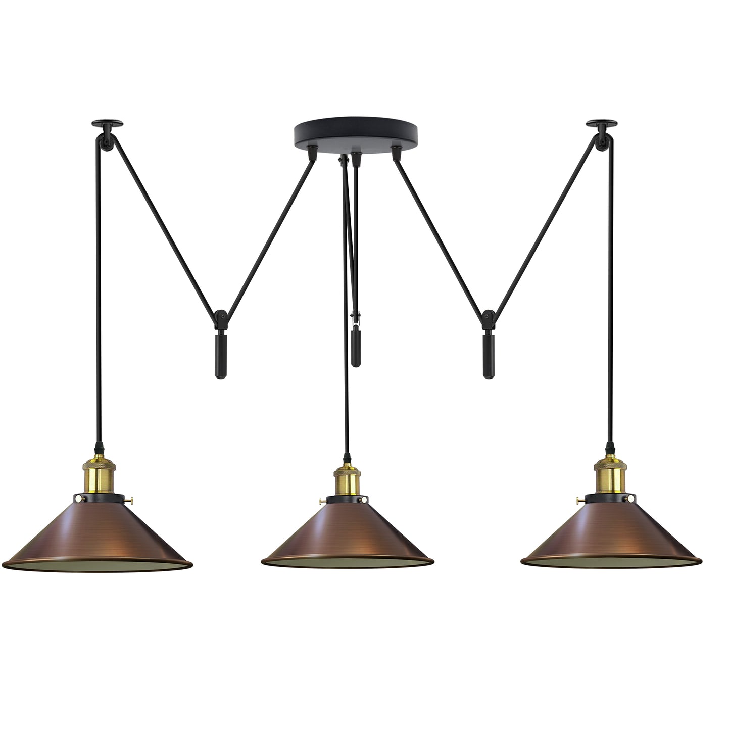 Retro Cone Shape Spider Pendant Light
