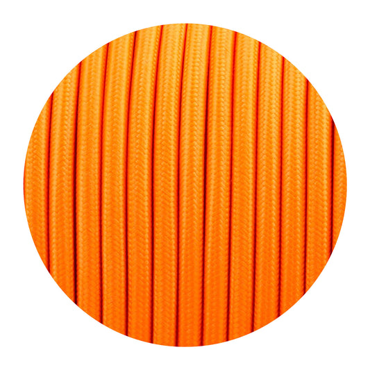2-Core Electrical Round Cable with Orange Color fabric finish
