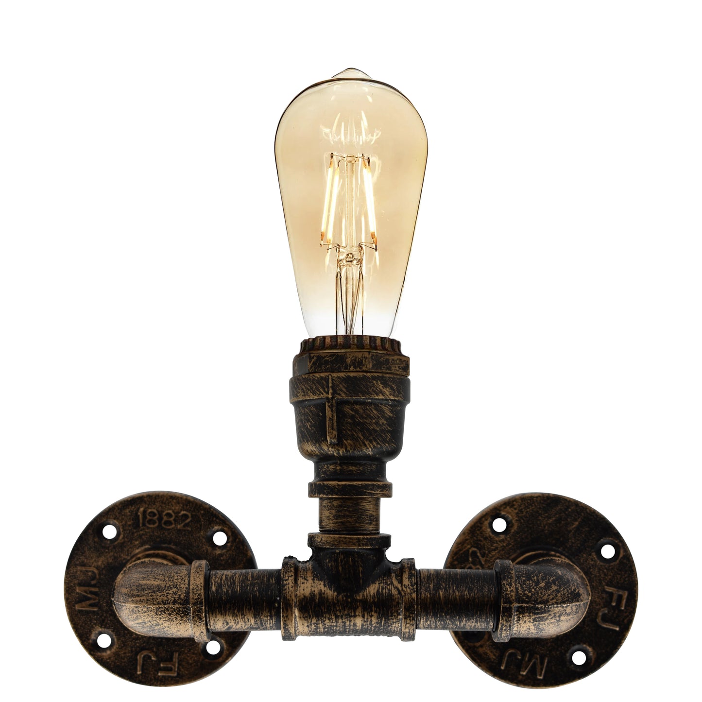 Vintage steampunk Water pipe wall sconce Lamp