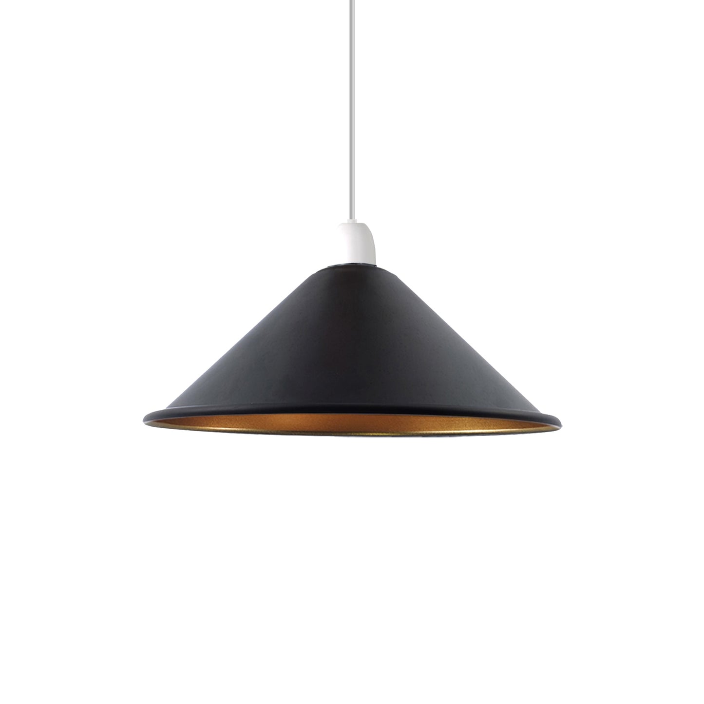 Modern Ceiling Pendant Light Shades Black Gold Inner Lamp Shades Easy Fit New~1612
