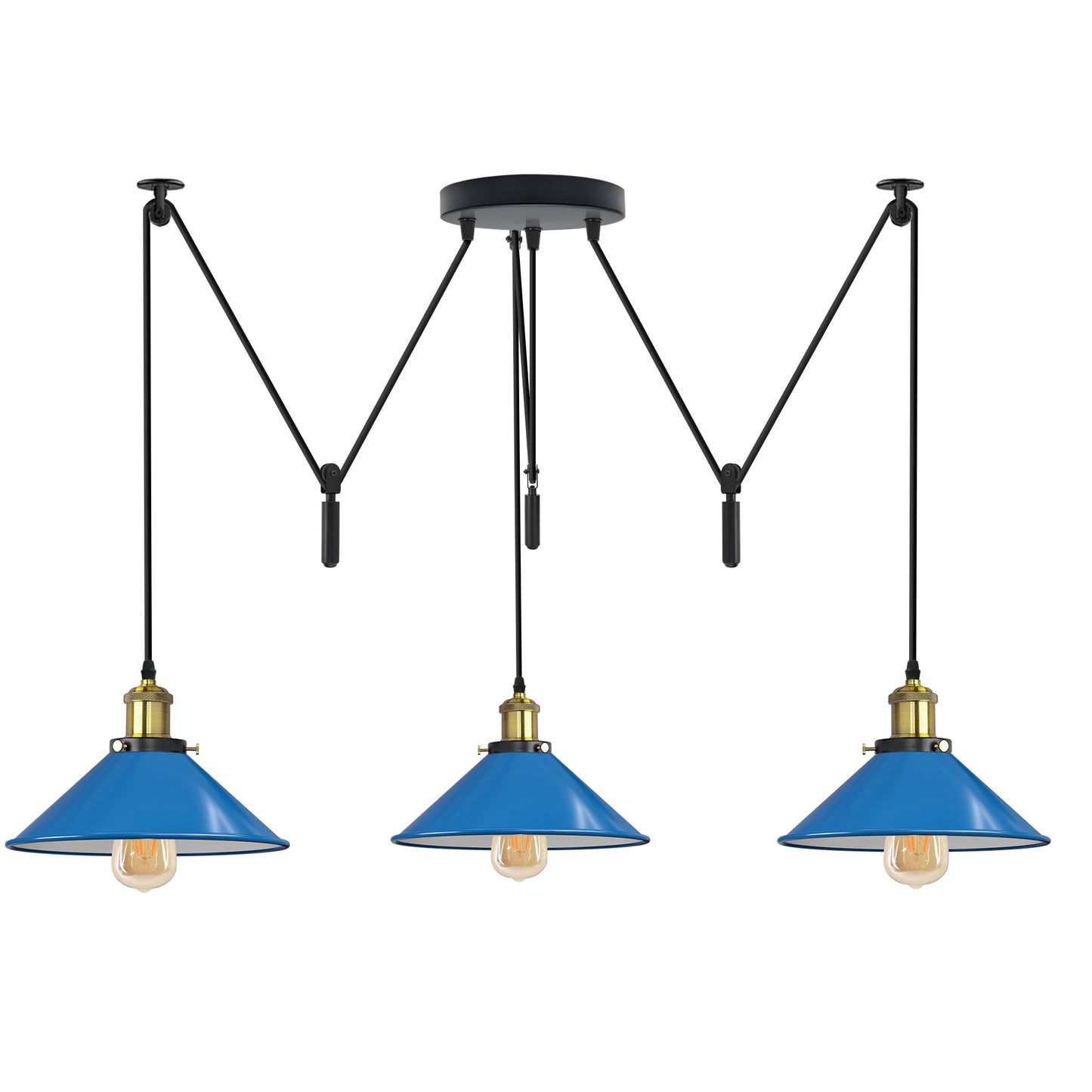 blue 3 pendant light with adjustable.JPG
