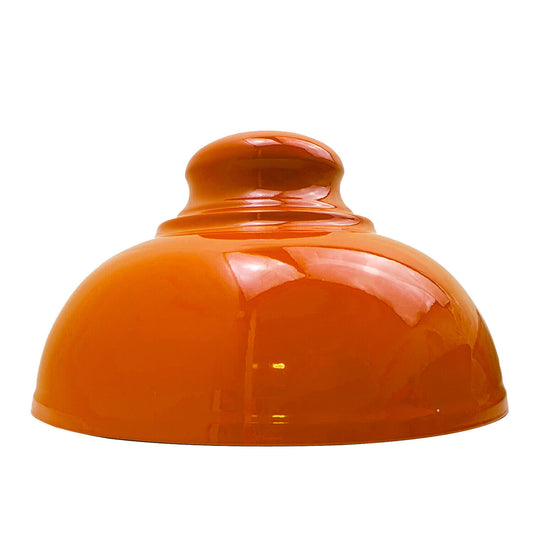  Metal Curvy Lamps with Orange LampShades