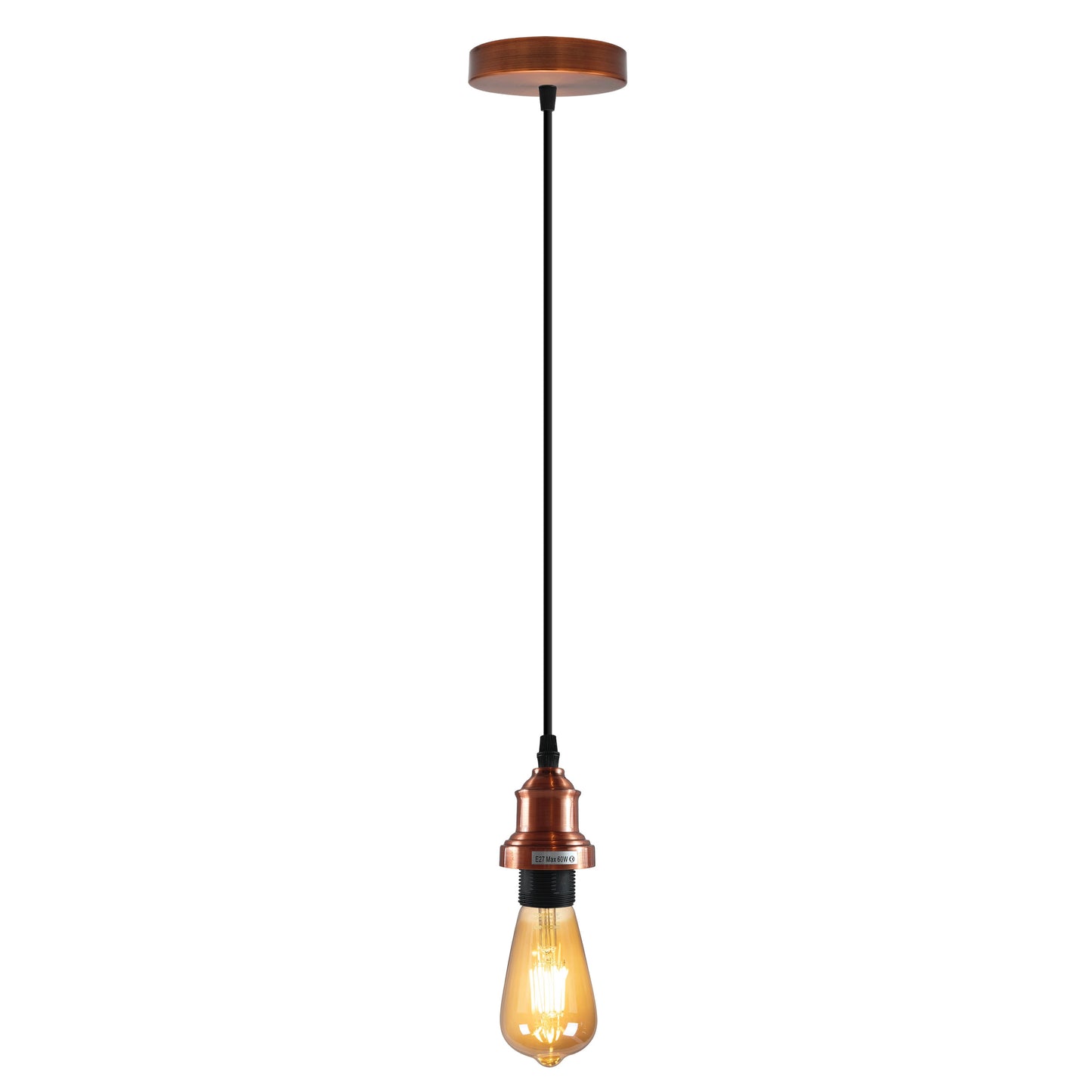 Vintage Industrial Copper Ceiling Pendant Light