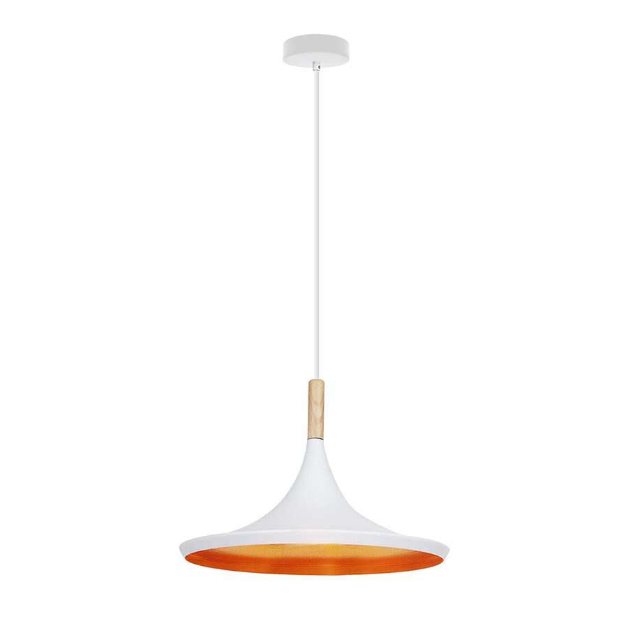 Modern Classy Single Lamp Disc Shaped Inner-Gold Cluster Ceiling Hanging Pendant Light E26 60W