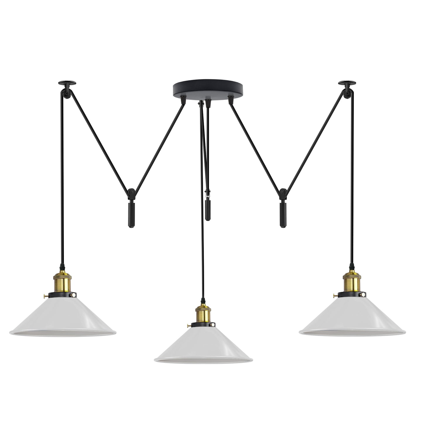 Cone Shape Spider Pendant Light