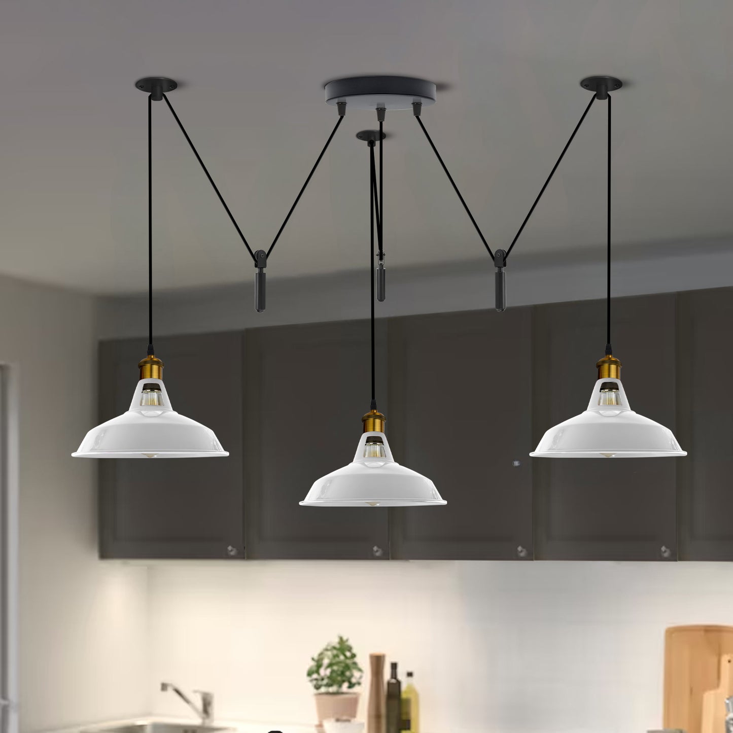 Vintage barn pendant light - Application image
