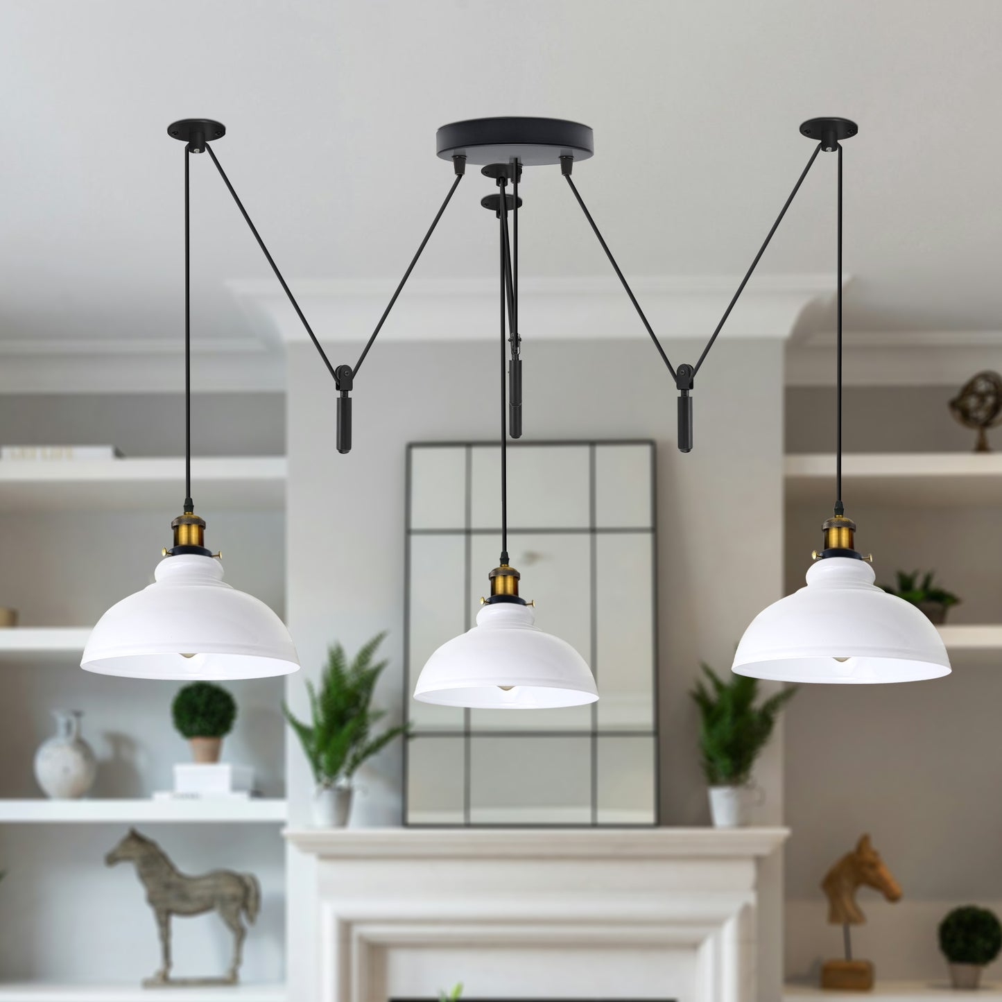 Vintage Ceiling Lampshade Pendant Metal Shade Easy Fit Kitchen