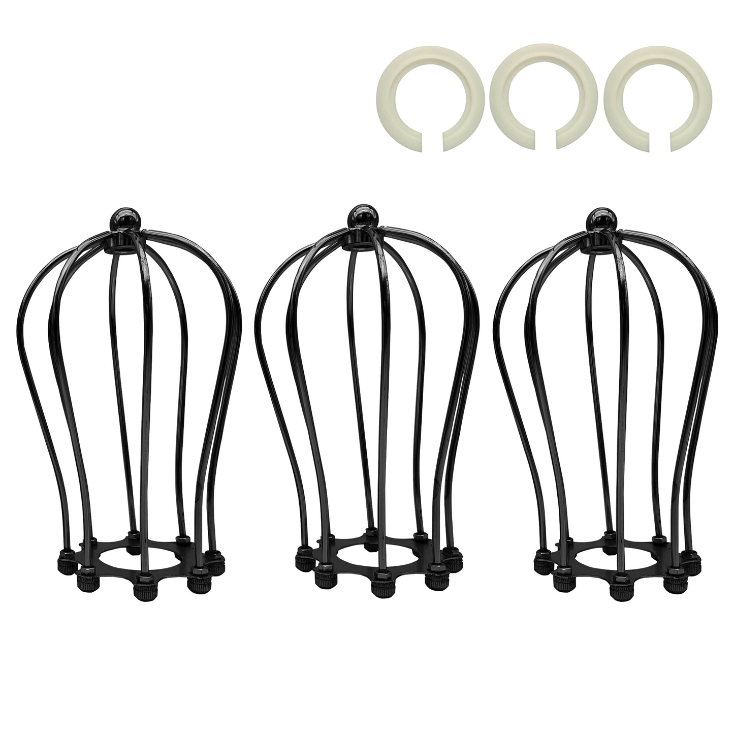 Vintage Retro Industrial Metal Wire Cage Balloon Shape ~1772