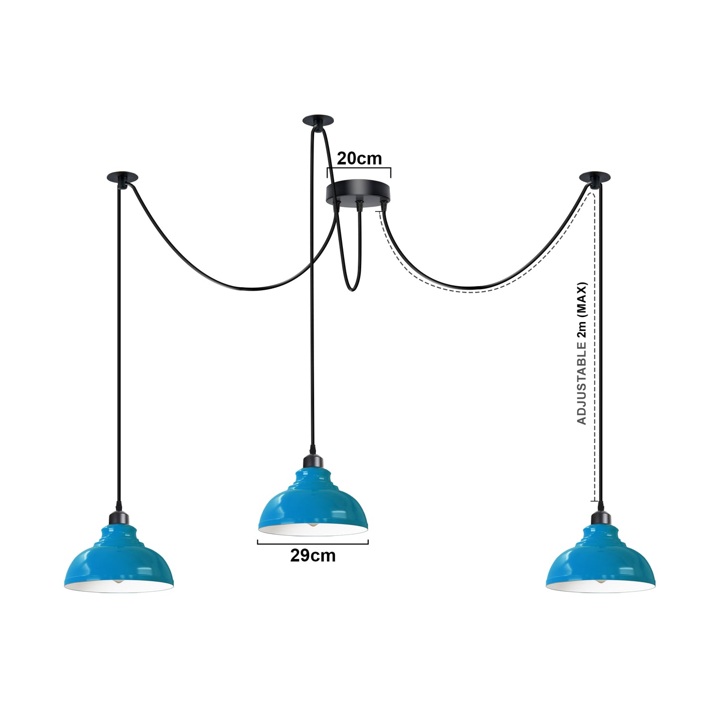 modern spider light - size image