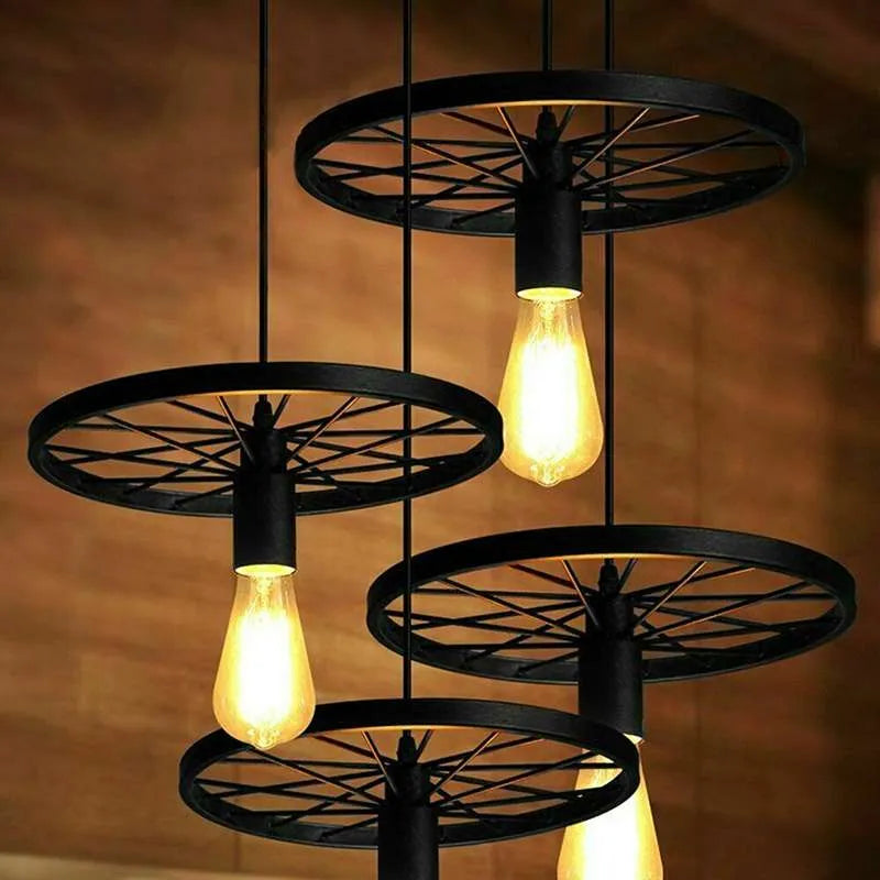 Wheel Light Hanging Pendant .Application Image