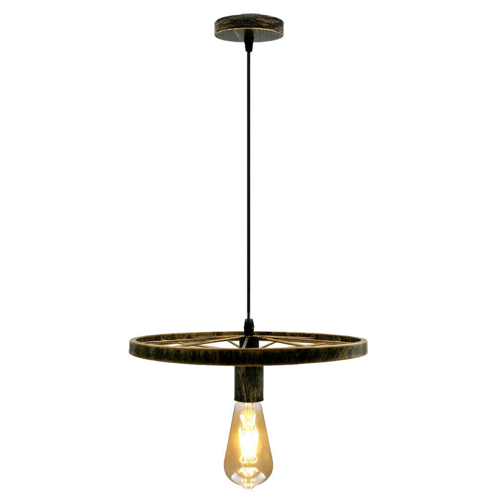 Brushed Copper Wheel Pendant light.JPG