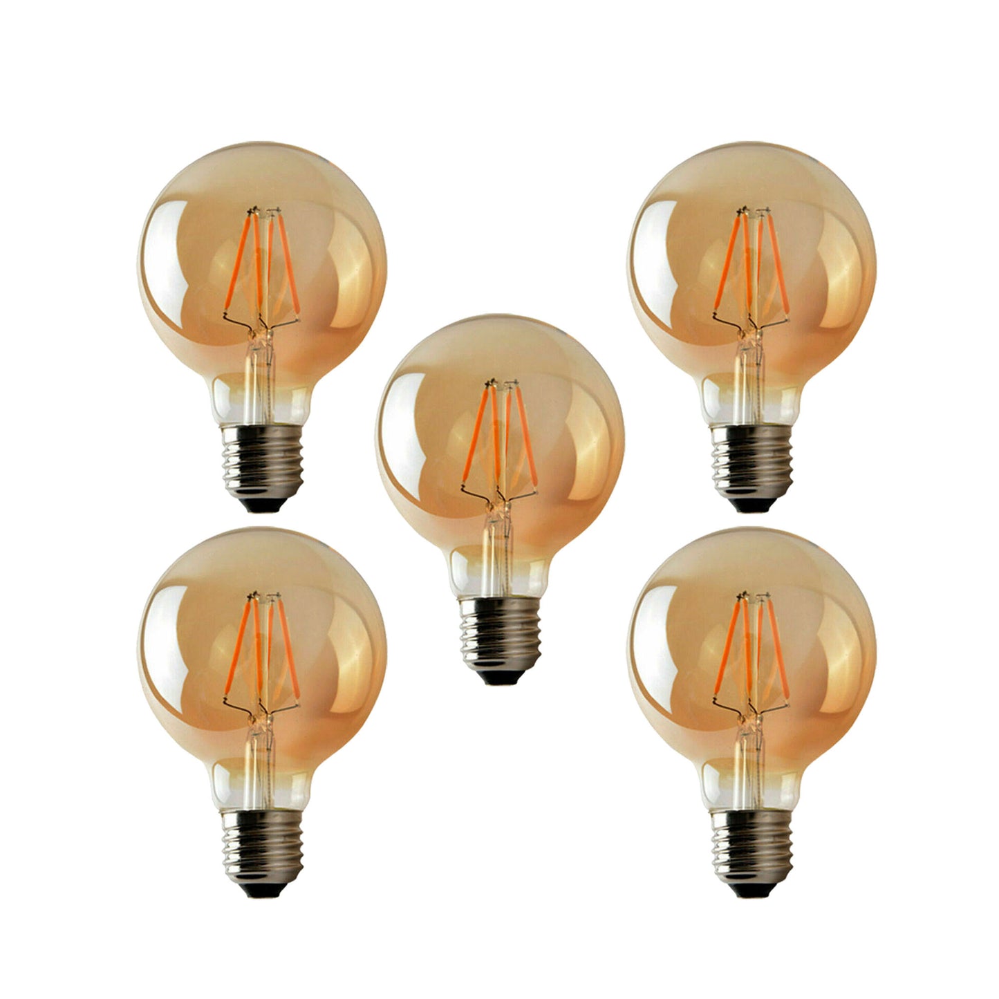 G95 4W LED Edison Bulb E26 Dimmable LED Filament Vintage Light Bulb~1046
