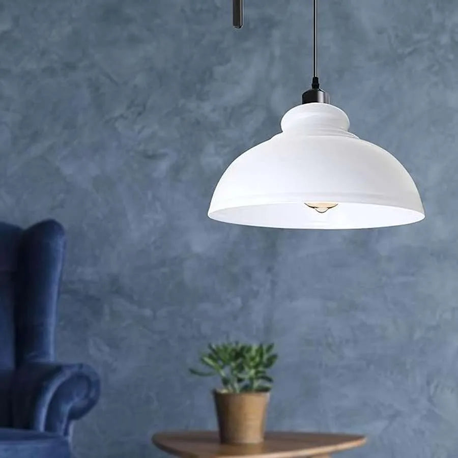 Vintage Single Head Curvy Shade Pendant Light