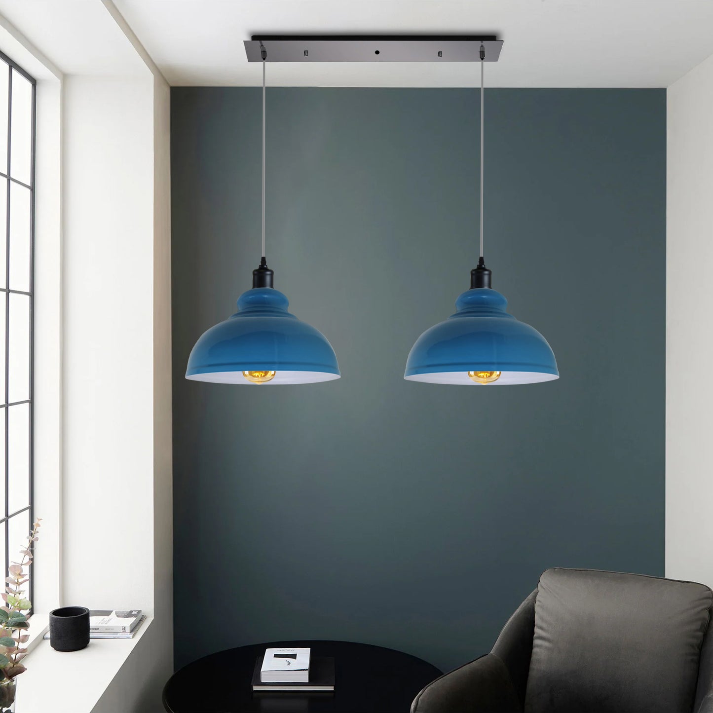 2-Way Dome Shape Pendant Light - Application image