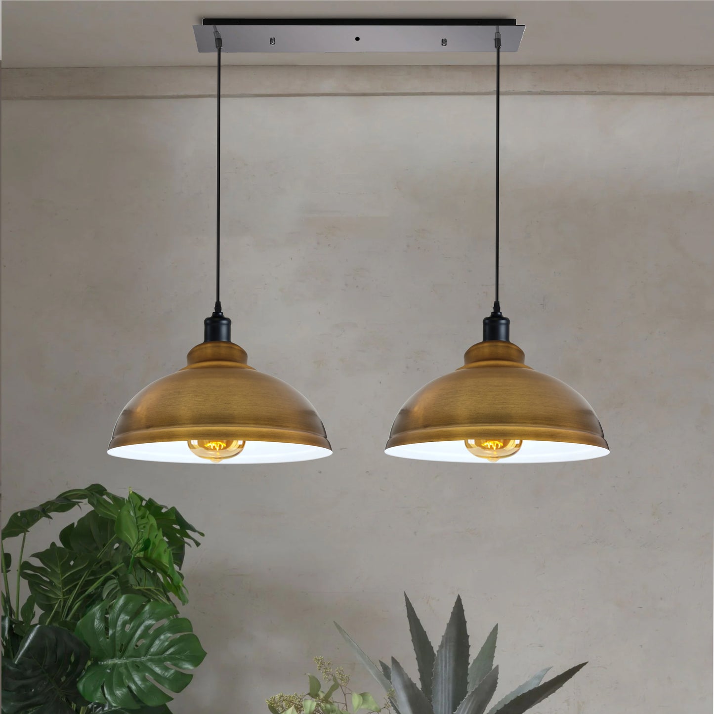 2-Way Dome Shape Pendant Light - Application image