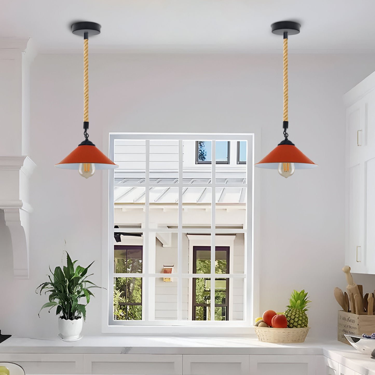 Industrial Metal Lampshade - Application image