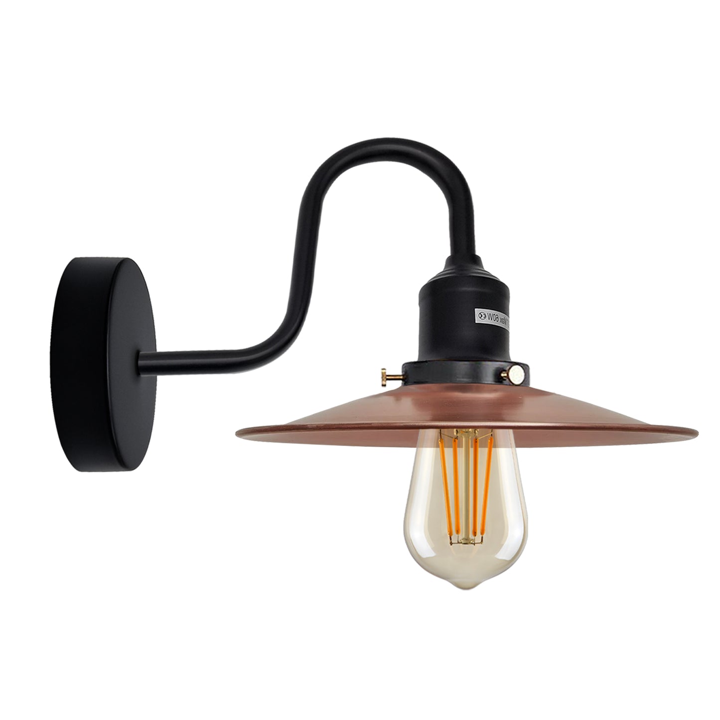 Copper Swan neck indoor wall lights.JPG