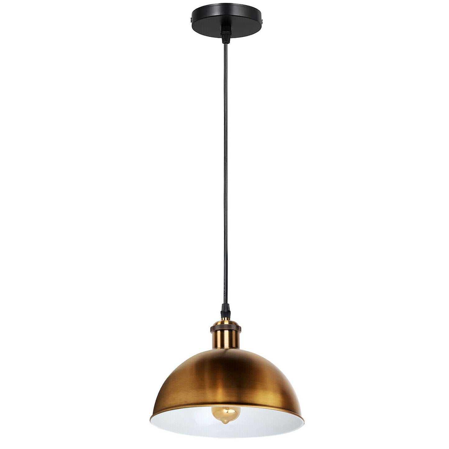 Yellow brass Metal Ceiling Dome Pendant Light.JPG