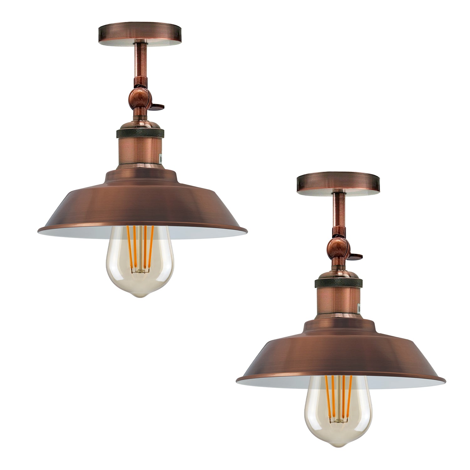 Brushed Copper Flush Mount Ceiling Light