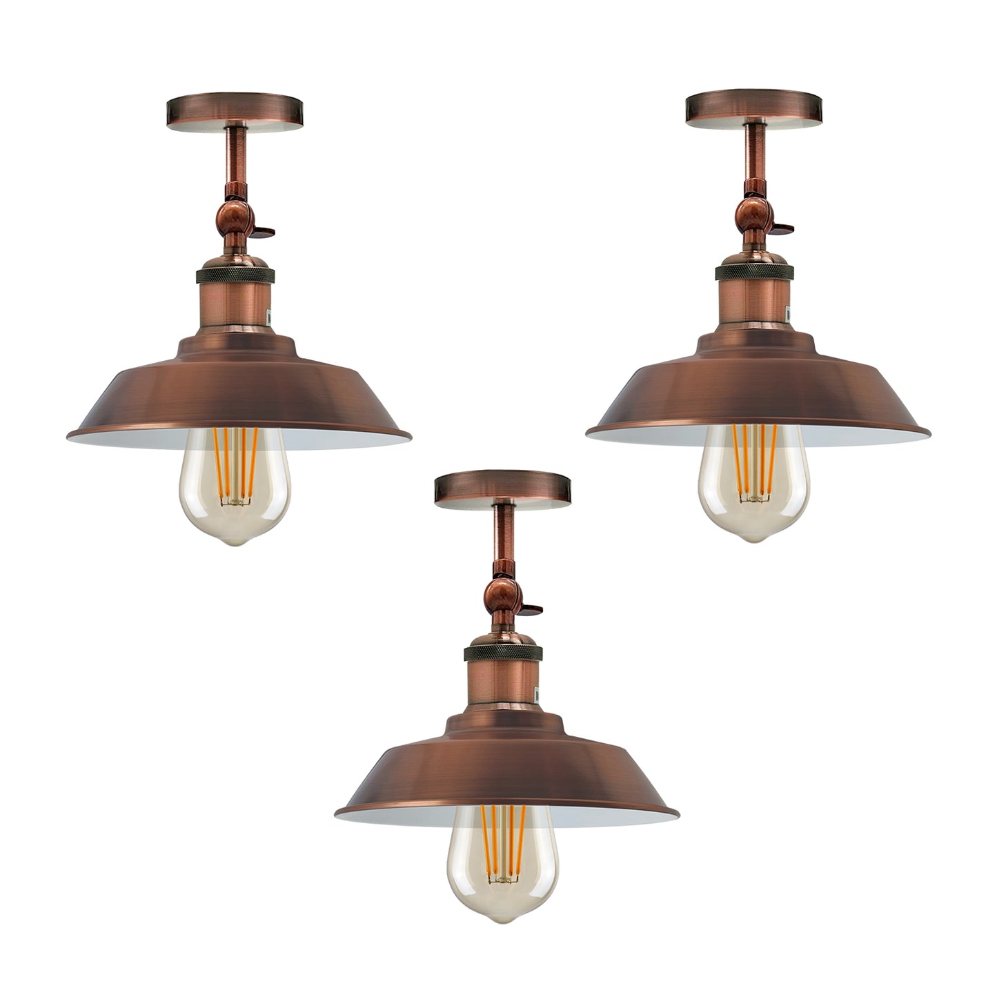 Brushed Copper Flush Mount Ceiling Light
