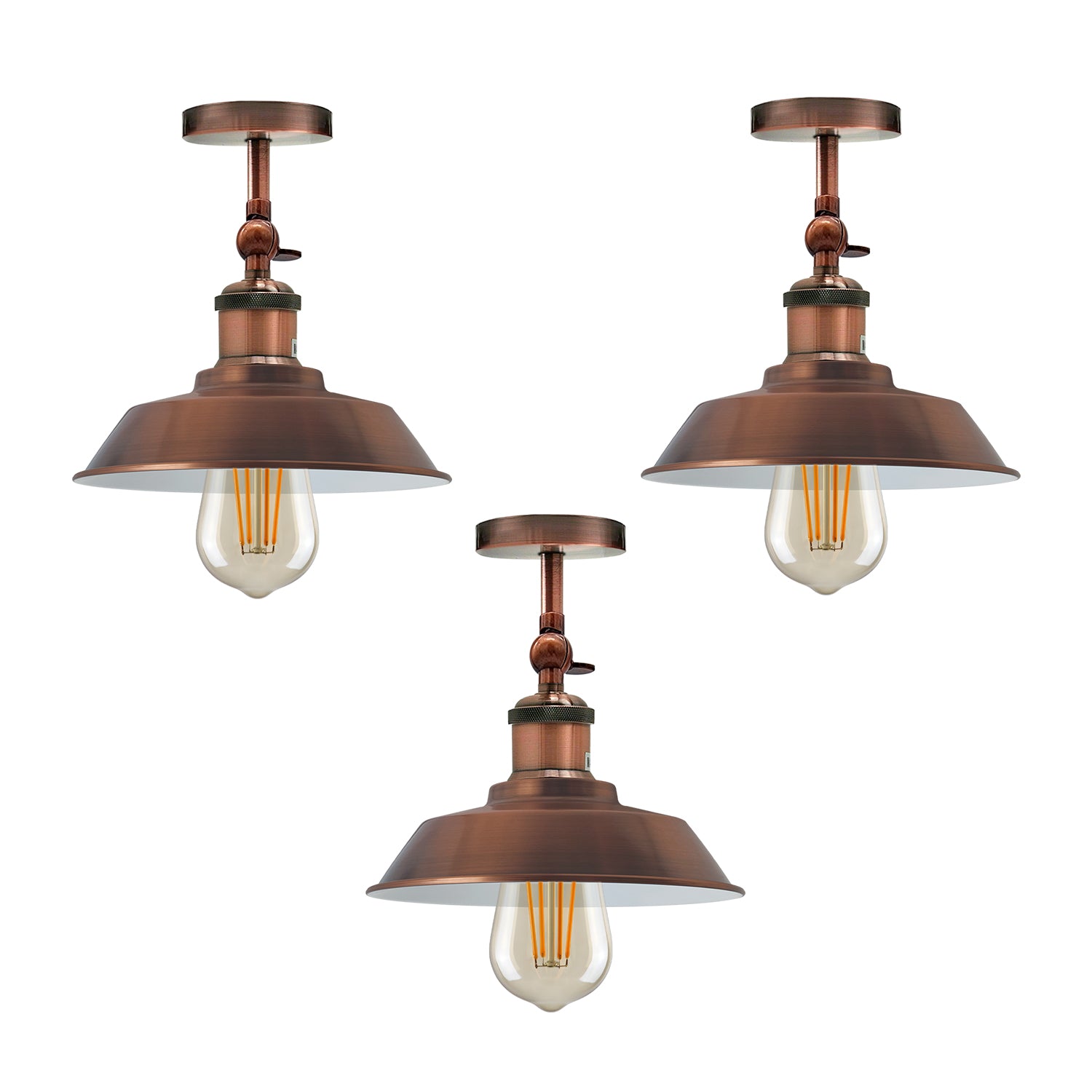 Brushed Copper Flush Mount Ceiling Light