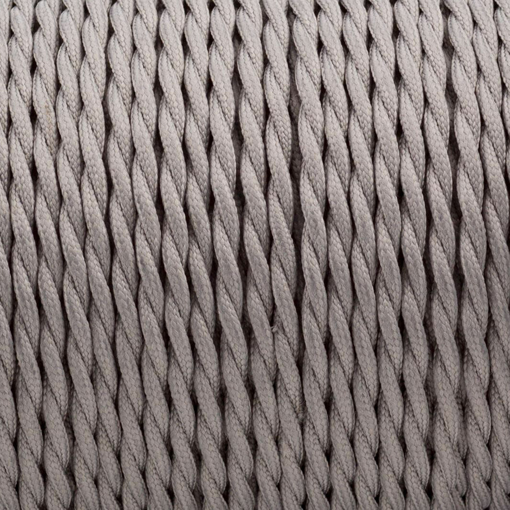 Vintage 3 core Twisted Braided Cable Electrical Fabric Flexible
