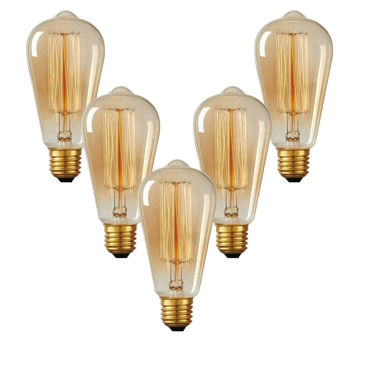 E26 ST64 60W Vintage Retro Industrial Filament Dimmable Bulb~1145