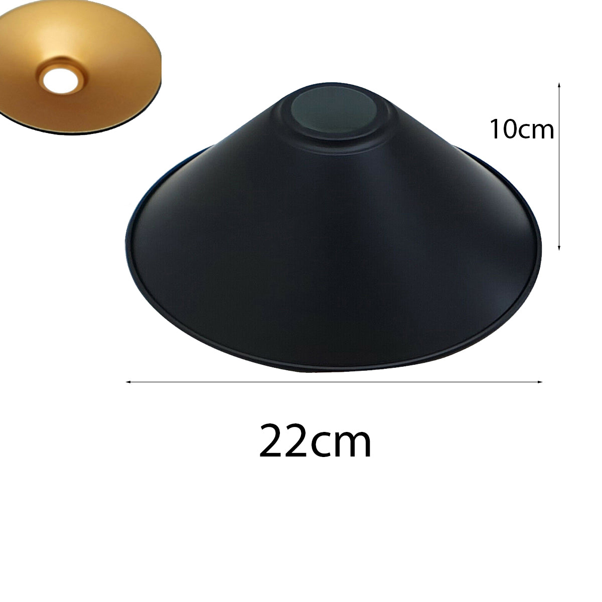 Modern Ceiling Pendant Light Shades Black Gold Inner Lamp Shades Easy Fit New~1612
