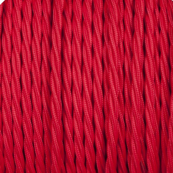 18 Gauge 2 Conductor Twisted Cloth Covered Wire Braided Light Cord