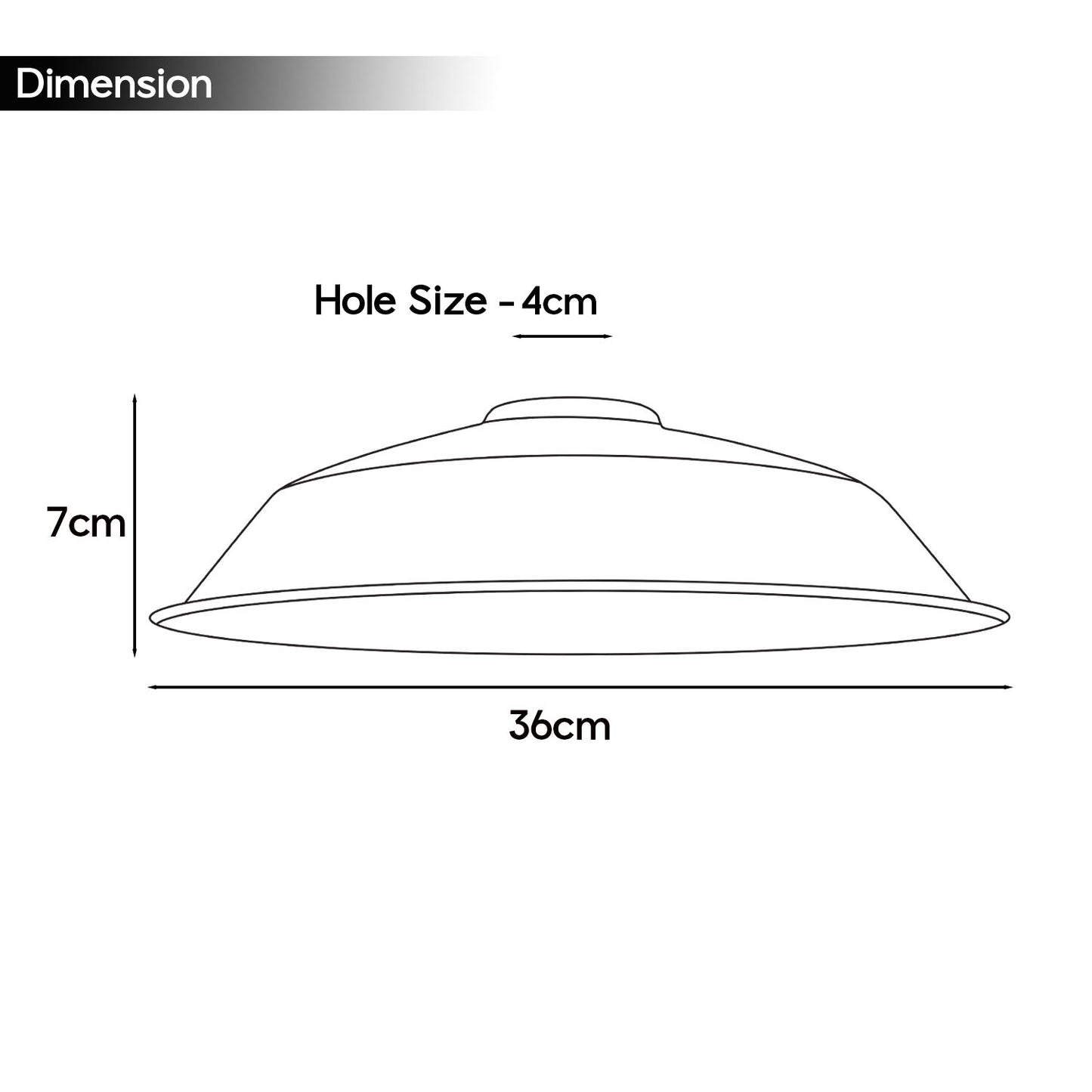 Retro Style Ceiling Light Shades Metal Curved 36cm~1607