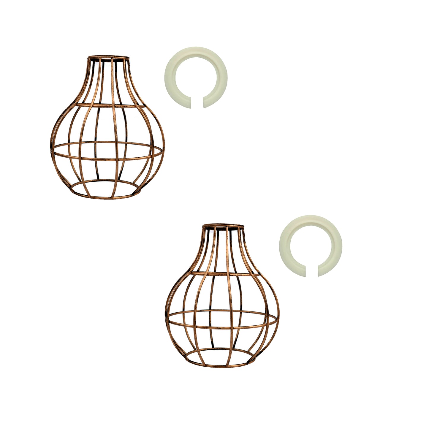 Industrial Vase Shape Metal Wire Cage Lampshade