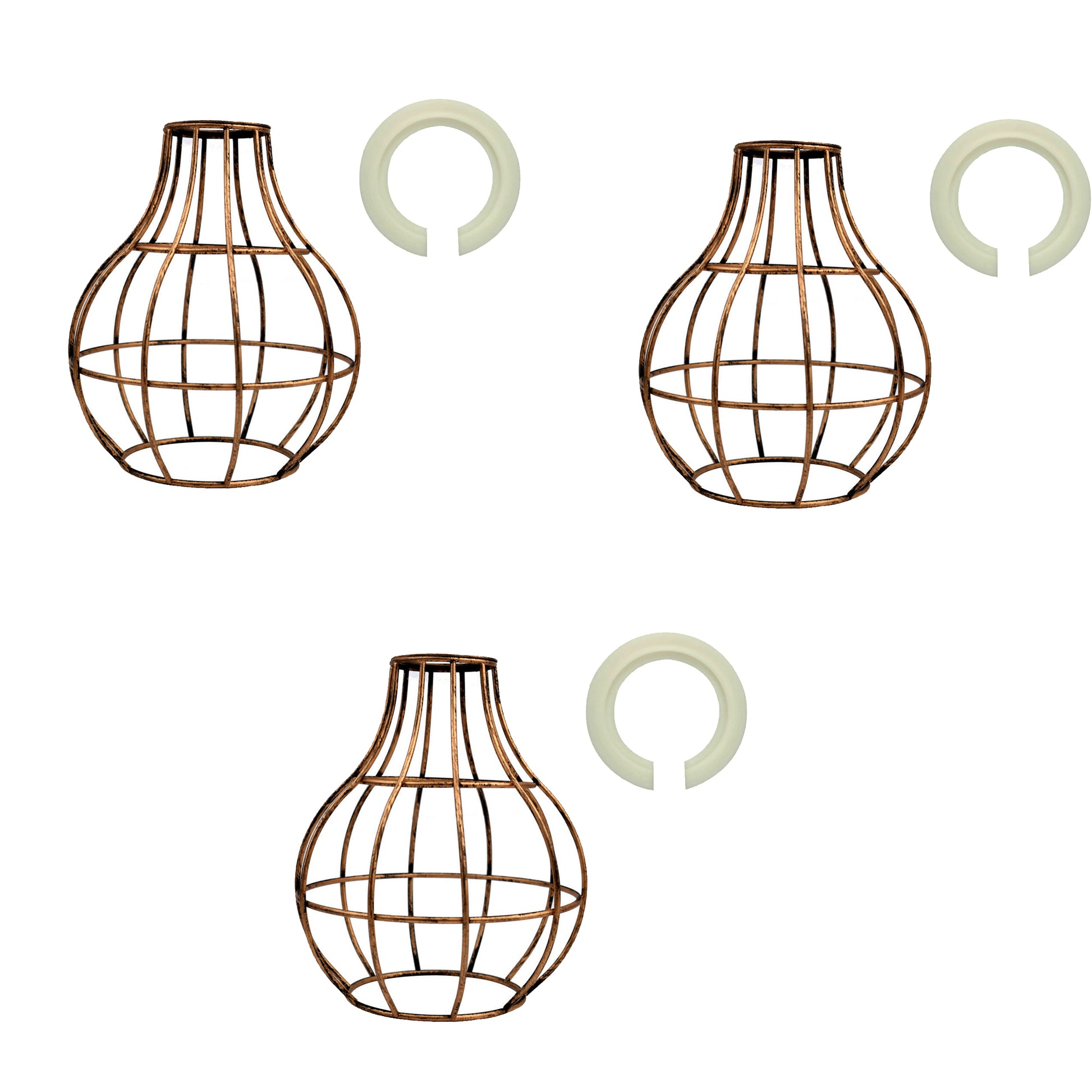 Industrial Vase Shape Metal Wire Cage Lampshade