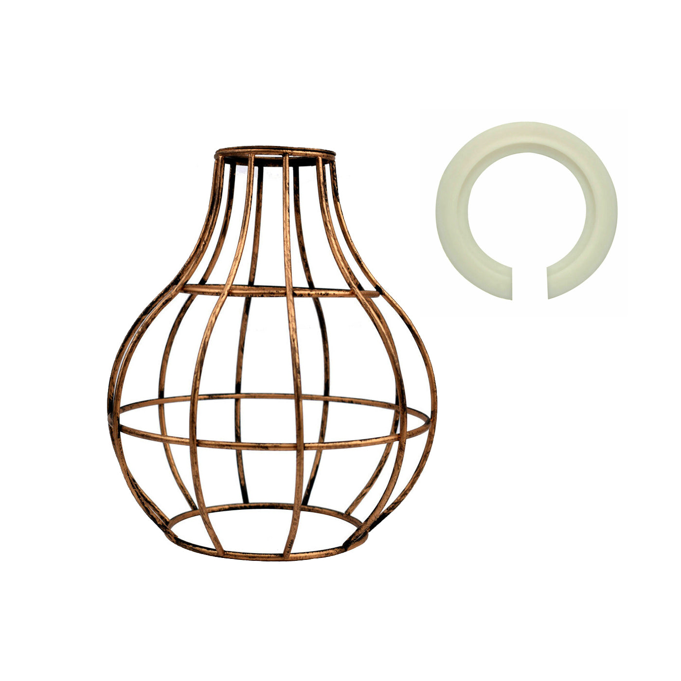 Industrial Vase Shape Metal Wire Cage Lampshade
