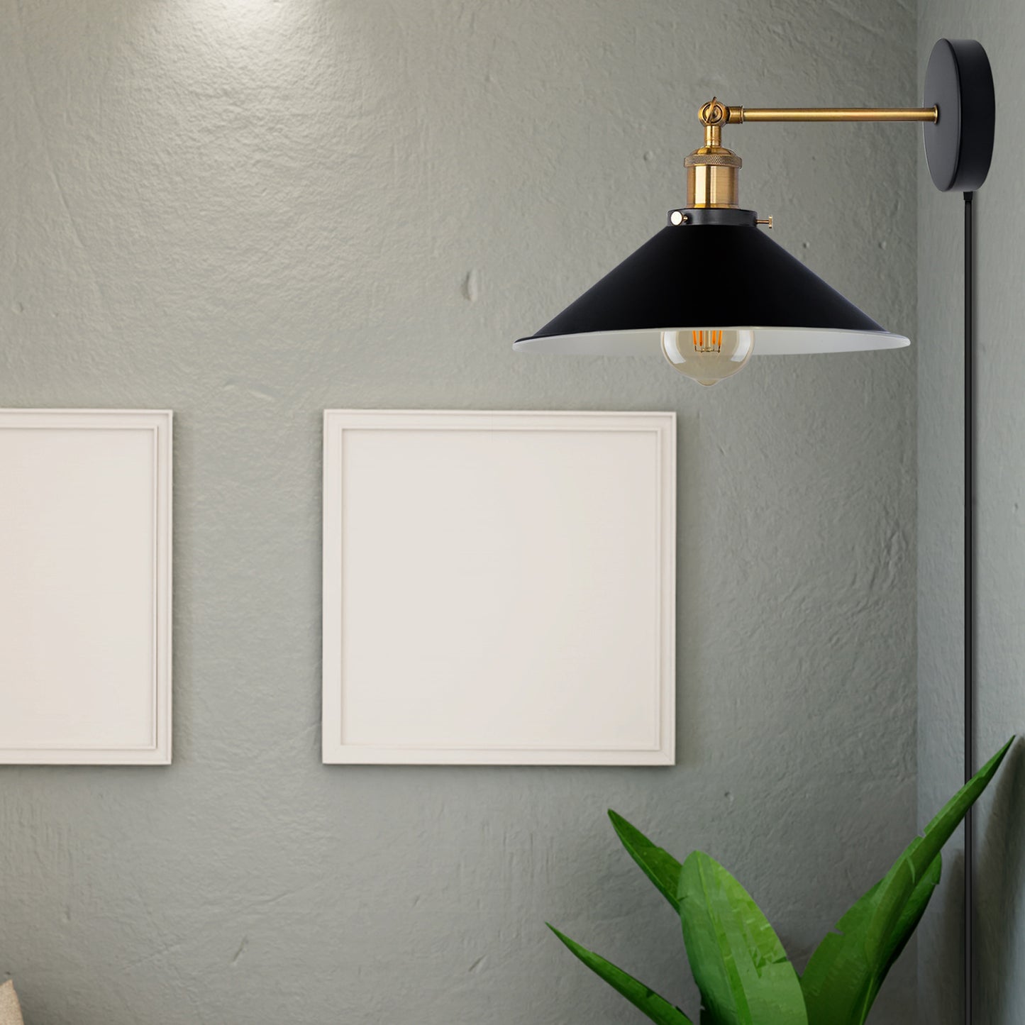 black Plug-in Wall Light Sconces with Dimmer Switch.JPG