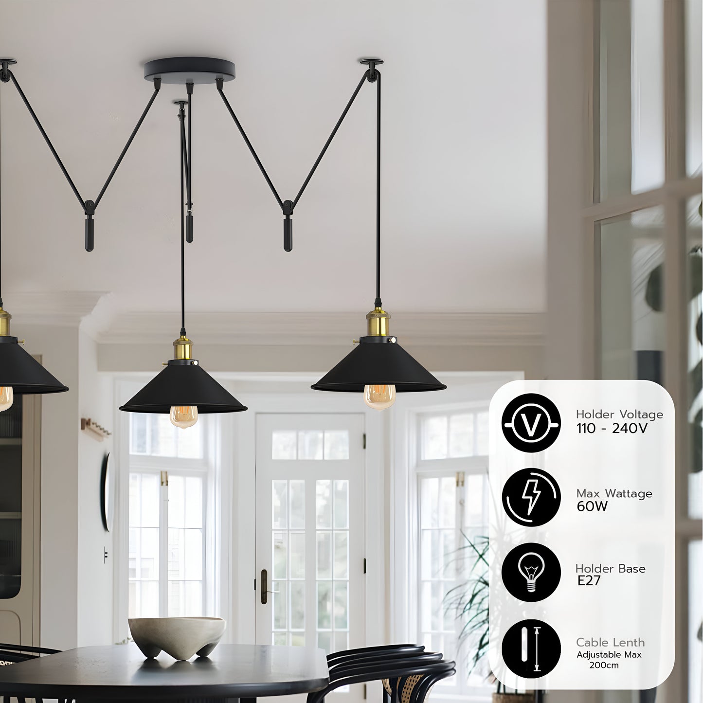 black 3 pendant light with adjustable.JPG