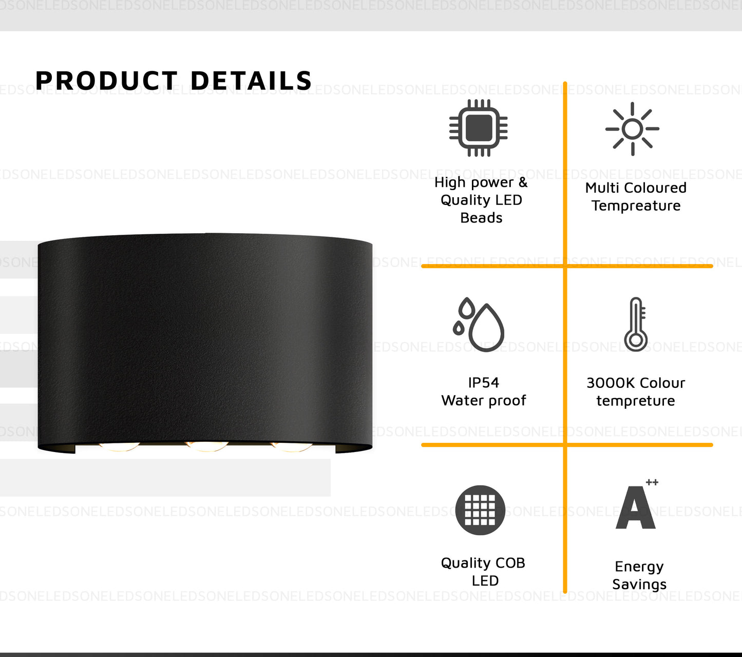 up down exterior wall light