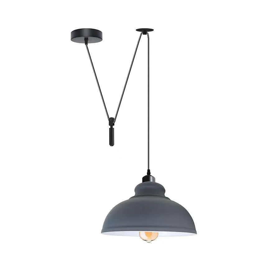 Vintage Single Head Curvy Shade Pendant Light