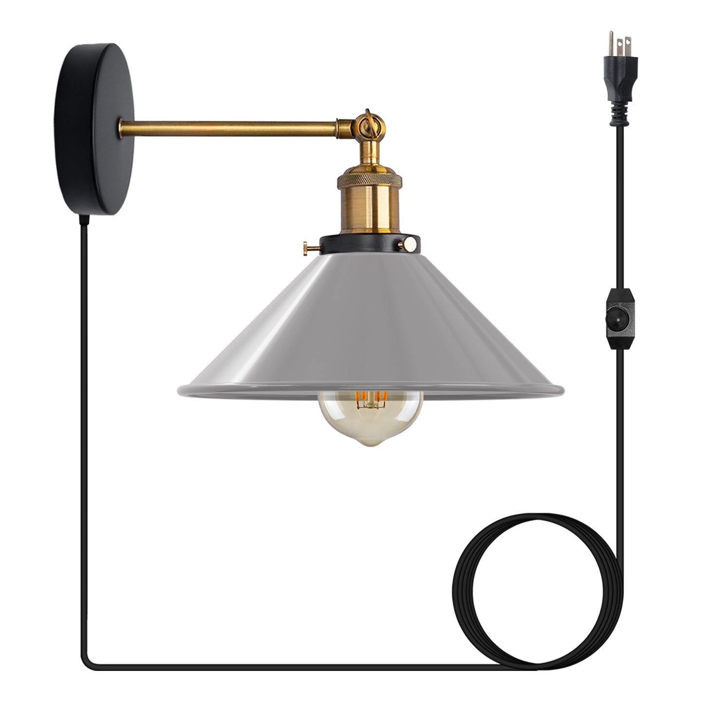 grey Plug-in Wall Light Sconces with Dimmer Switch.JPG