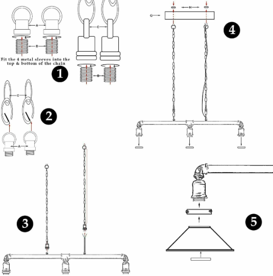 Industrial 3-way pipe hanging pendant light.JPG