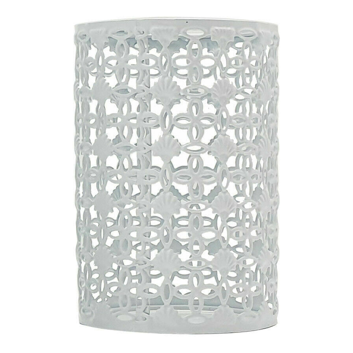 Retro Metal Easy Fit Drum Barrel Cage in White