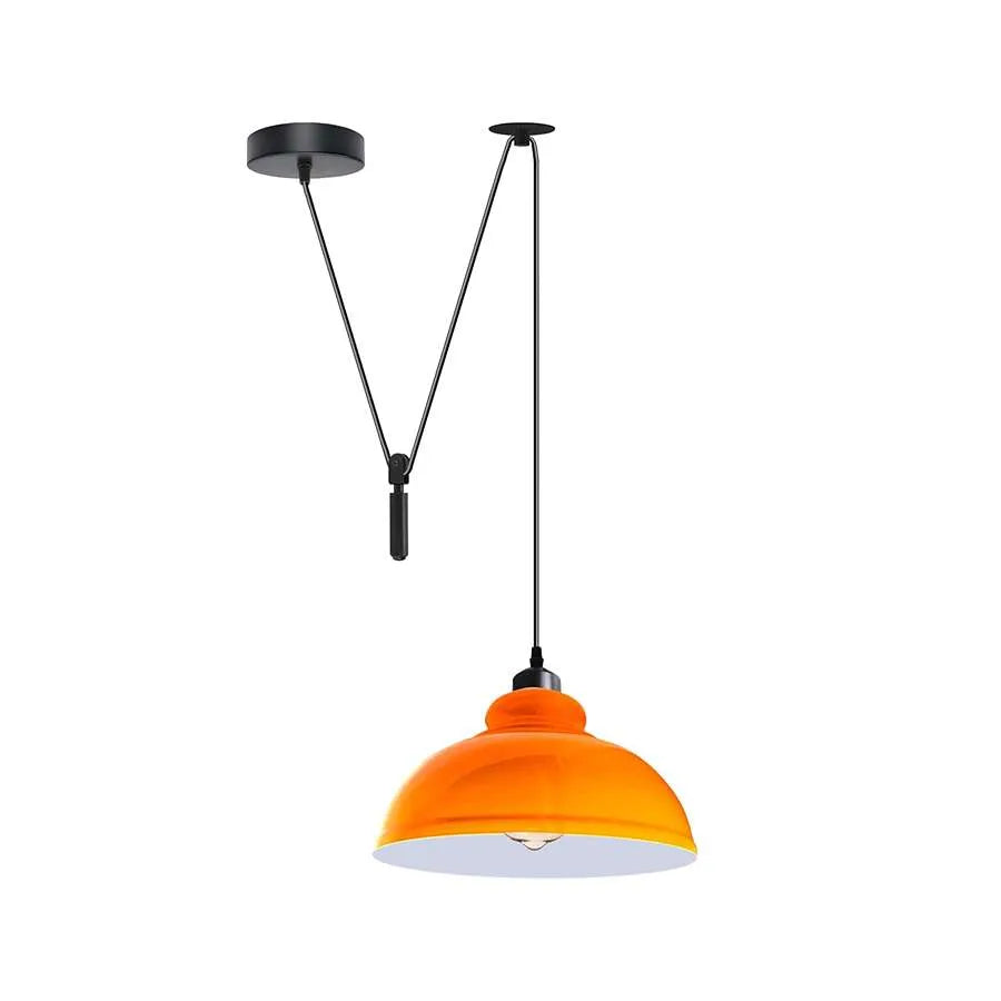 Vintage Single Head Curvy Shade Pendant Light