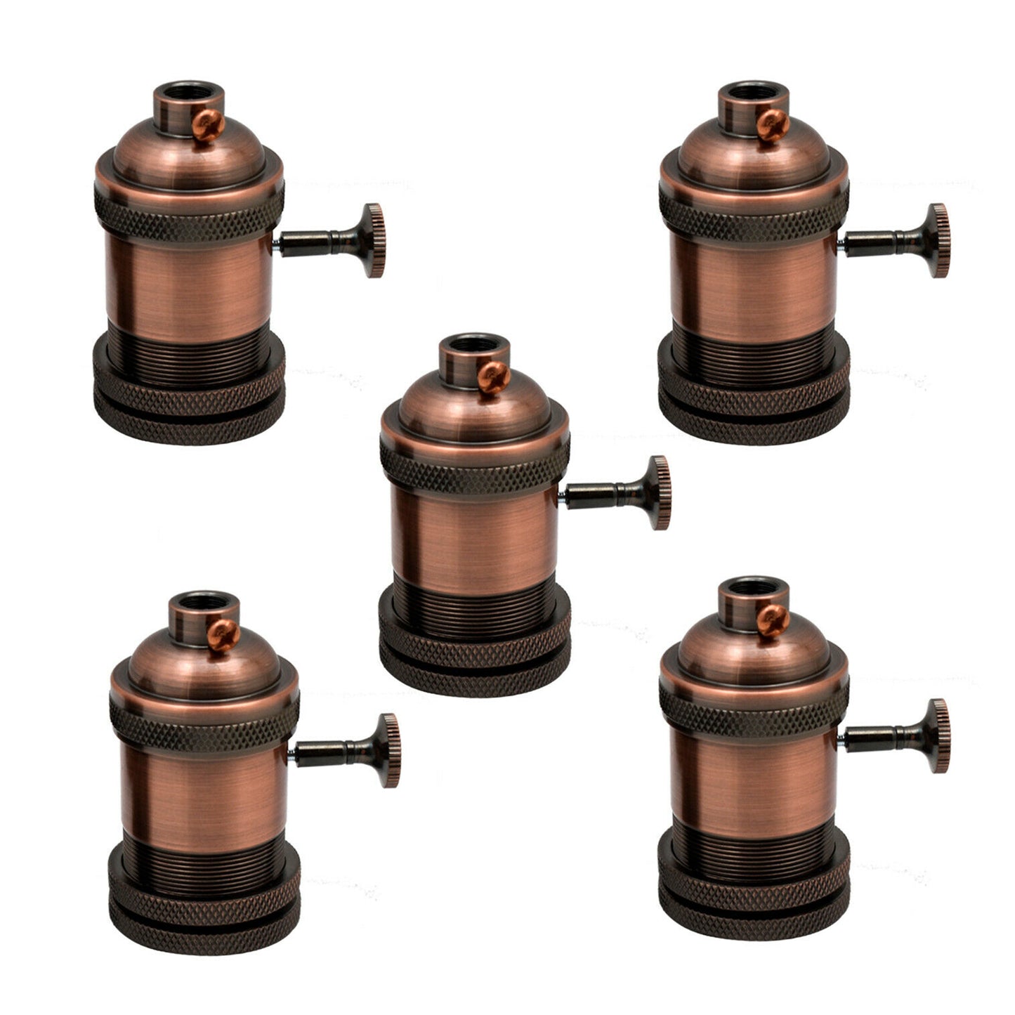 Lamp Holder with Switch and Ring Lampshades addable Screw