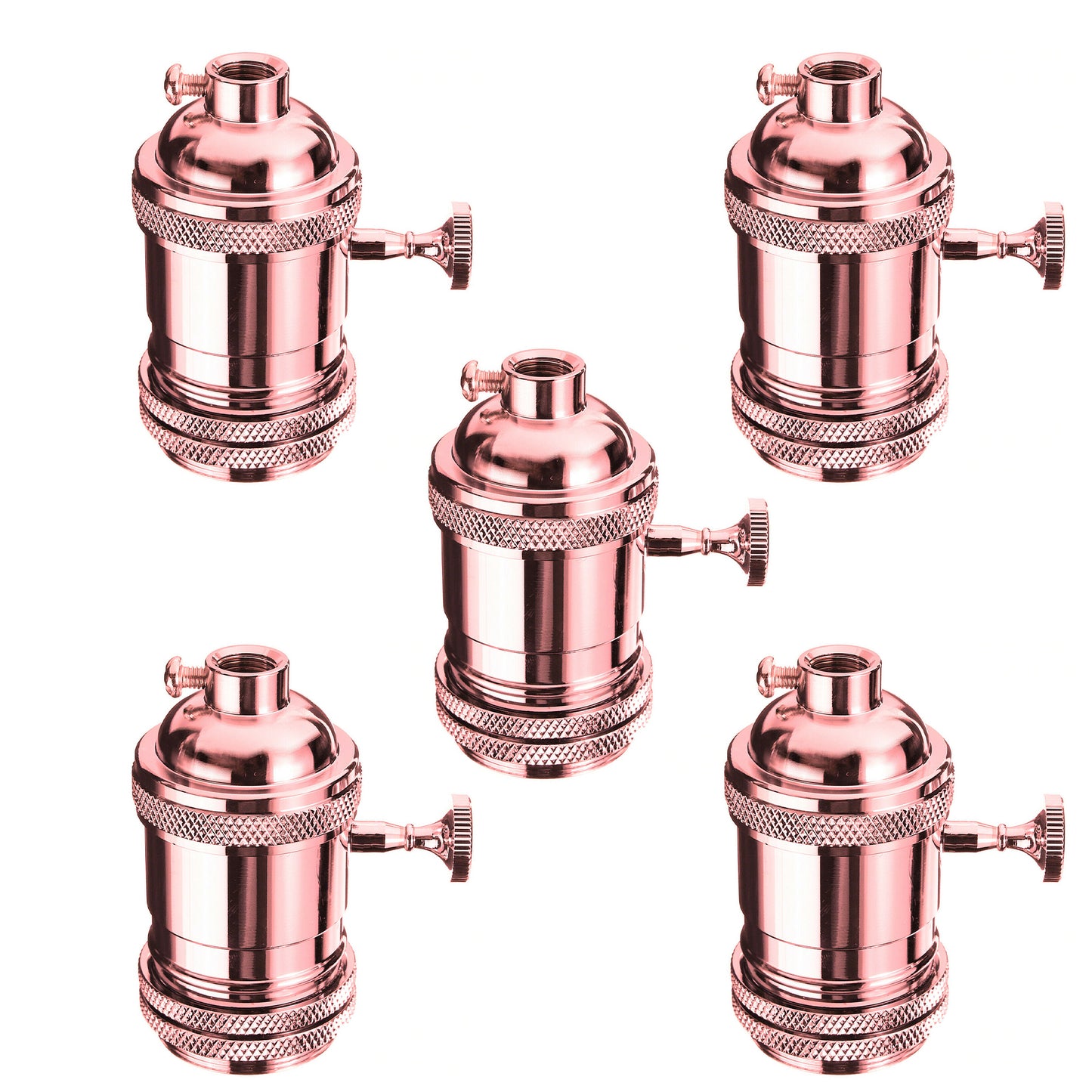 Lamp Holder with Switch and Ring Lampshades addable Screw