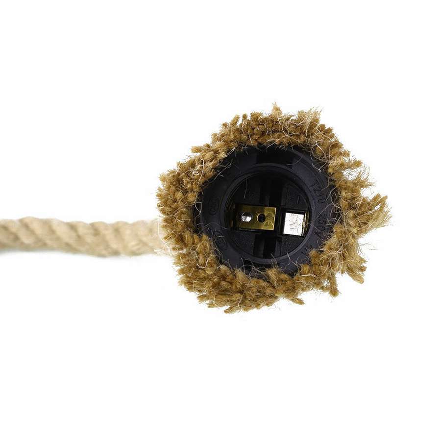 Vintage Hemp Rope Three-Head hanging Pendant Light