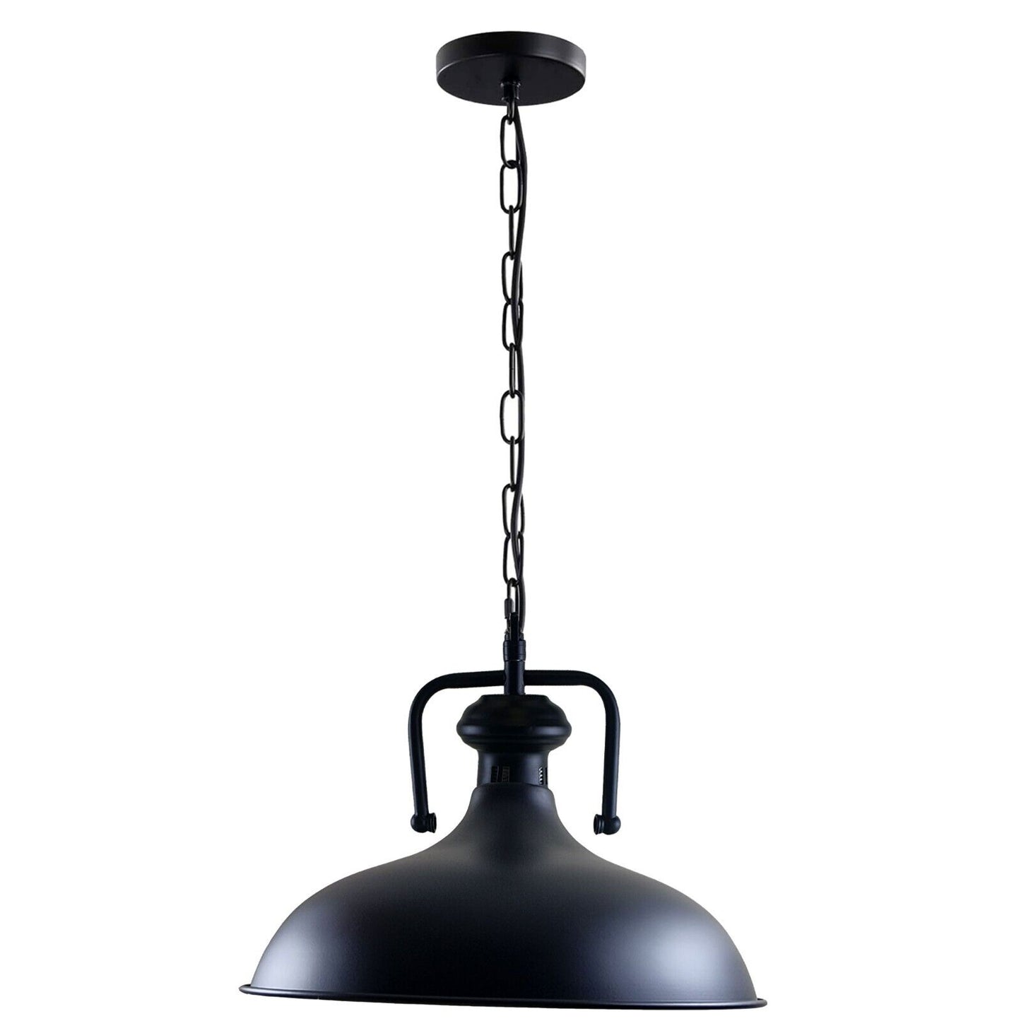 Black Pendant light with chain .JPG